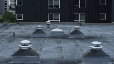  Shot of rooftop in Seattle Stock Footage 73491540