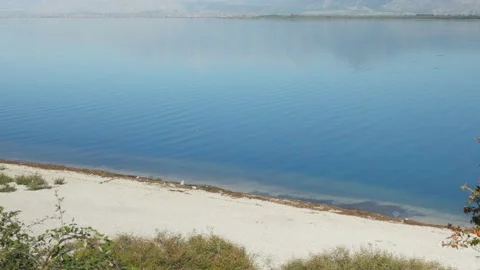 Shot in Shkodër in Albania, beach close Stock Footage 137139639