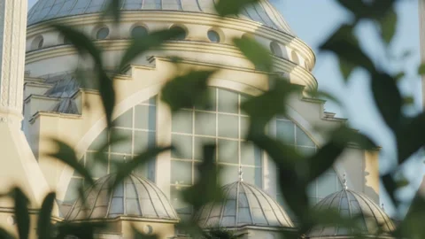 Shot in Shkodër in Albania, mosque close Stock Footage 137141121