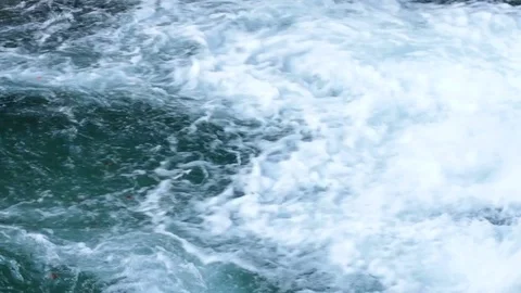 Shot of a small waterfall with crystal clear water. High definition video. Stock Footage 79441277