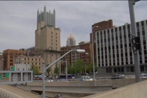 Shot from Smithfield Bridge Stock Footage 10893498