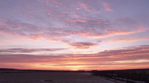 Shot of sunrise with clouds 2 Video stock 123768106