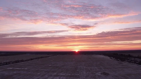 Shot of sunrise with clouds 4 Видео 123769630