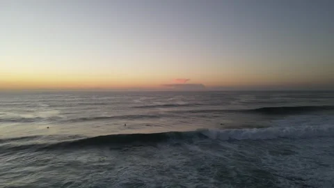 Shot of Surf at Merewether Beach at Sunrise Stock Footage 250073374