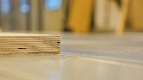 Shot of a table saw in Norway, back follow Stock Footage 85160455