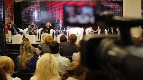 Shot of a talking person Stock Footage 81391963