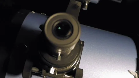 Shot through the telescope of a moon surface Stock Footage 70006061