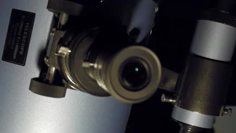 Shot through the telescope of a moon surface Stock Footage 91188049