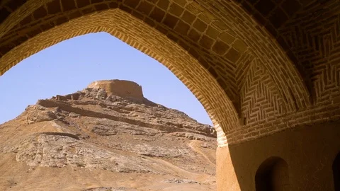 A shot in the Tower of Silence Video stock 91309700