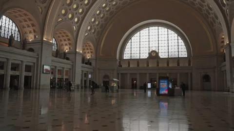 Shot of Union Station, Washington, DC. February 9, 2023 Stock Footage 245752362