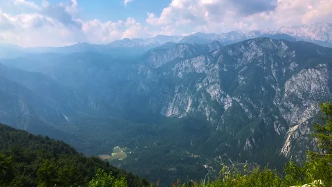 A shot of vrsic pass Stock Footage 112041781