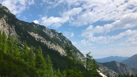 A shot from Vrsic pass Stock Footage 112041997