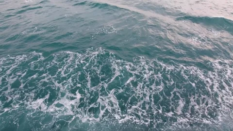 Shot of Waves from The Boat Video stock 281611367