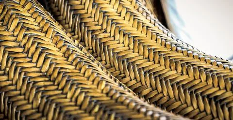 Shot of weaving pattern wicker texture Stock Photos