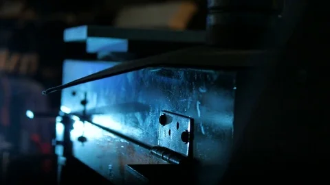 Shot of welding in Norway, wall Stock Footage 85160610