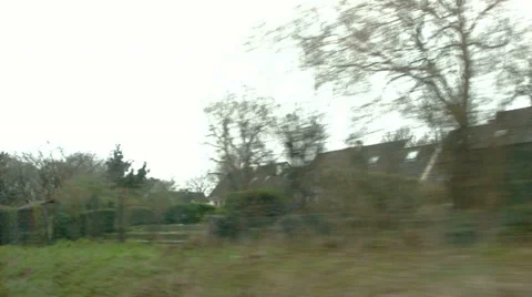 Shot from window of a train in motion. Paris, France. 스톡 동영상 39567458