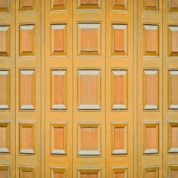 Shot of a wooden interior wall with rectangular shape patterns. Stock Photos