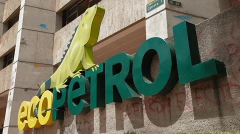 Shot Zoom-In of one of the Ecopetrol's Complex Buildings at 7th Avenue Stock Footage 42269198