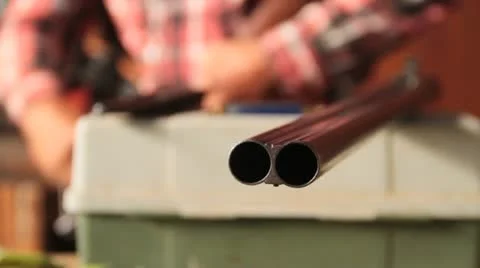 Shotgun cleaning Stock Footage 22024172