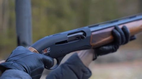 Shotgun hunter Stock Footage 98366060