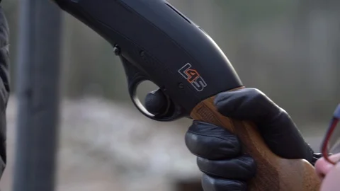 Shotgun hunter Stock Footage 98366061