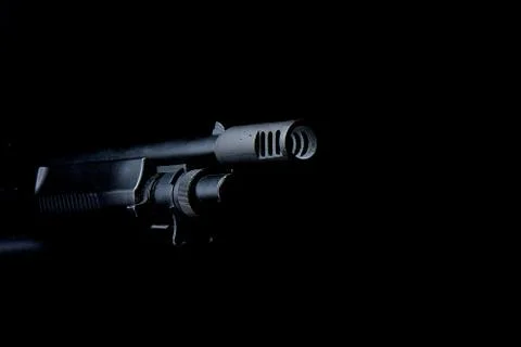 Shotgun muzzle Foto stock