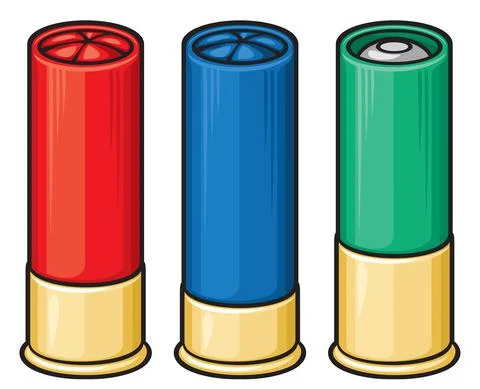 Shotgun shells Stock Illustration