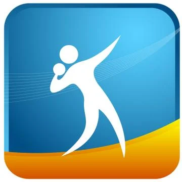 Shotput Stock Illustration