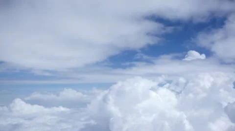 Shots of clouds as seen from an aircraft Stock Footage 11848744