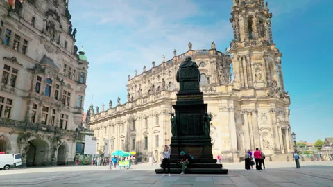 Shots featuring the Dresden Cathedral Stock Footage 327973166