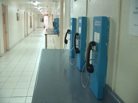 Shots inside the Broward Transitional Center in Miami, Florida. Video stock 74811462