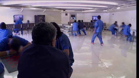 Shots inside the Florence Detention Facility in Florence, Arizona. Vidéo 74807393