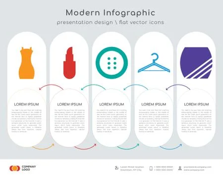 Shoulder bag infographics design Stock Illustration