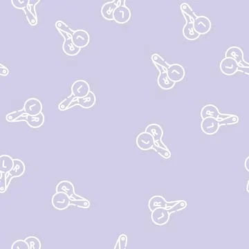 Shoulder blades ophthalmology line vector seamless pattern Stock Illustration