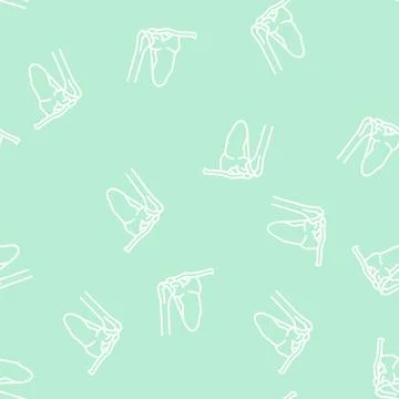 Shoulder bone line seamless pattern Illustrazione stock