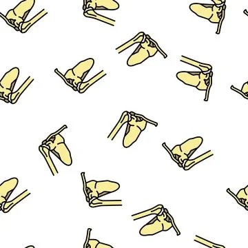 Shoulder bone vector seamless pattern イラスト素材