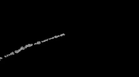 Shoulder-fired missile Leaves a Smoke Trail Stock Footage 32187899