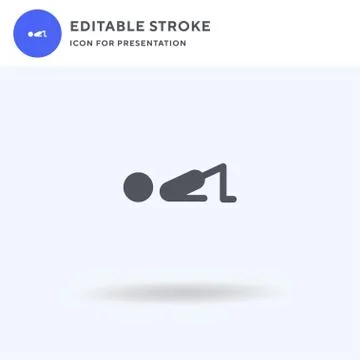 Shoulder icon vector, filled flat sign, solid pictogram isolated on white, lo Stock Illustration