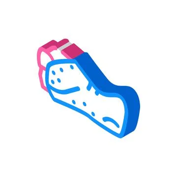 Shoulder joint isometric icon vector illustration Stock Illustration