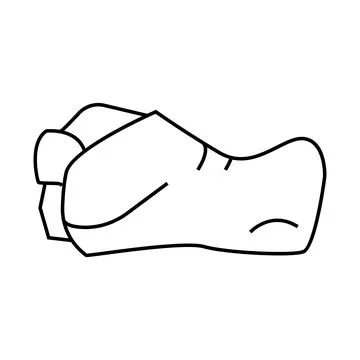 Shoulder joint line icon vector illustration Illustrazione stock