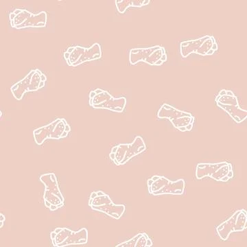 Shoulder joint line vector seamless pattern Stock Illustration