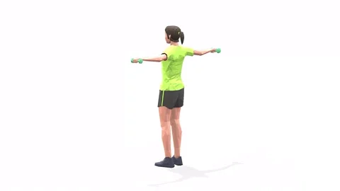 Shoulder raise yellow Stock Footage 146958751