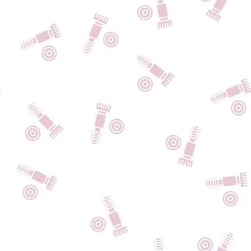 Shoulder screw glyph seamless pattern Stock Illustration