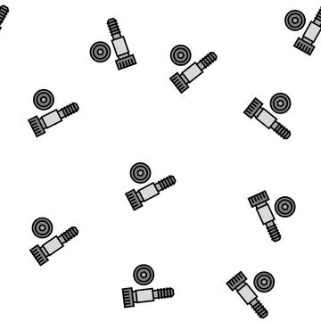 Shoulder screw vector seamless pattern Stock Illustration