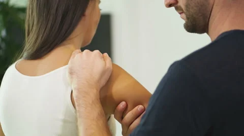 Shoulder therapy Stock Footage 42884309