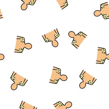 Shoulders dry skin vector seamless pattern Illustrazione stock