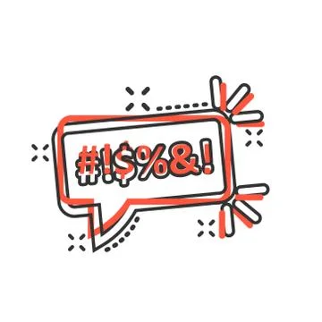 Shout speech bubble icon in comic style. Complain vector cartoon illustration イラスト素材