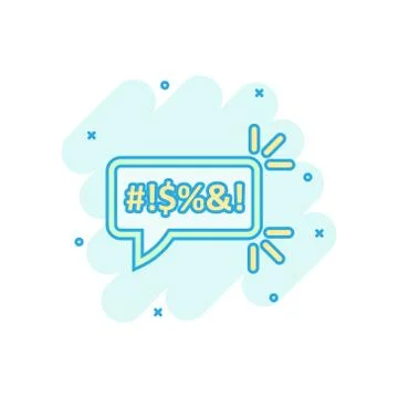 Shout speech bubble icon in comic style. Complain vector cartoon illustration Illustrazione stock