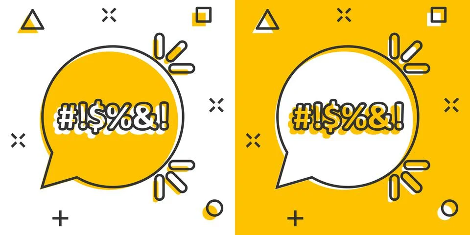 Shout speech bubble icon in comic style. Complain vector cartoon illustration Stock Illustration