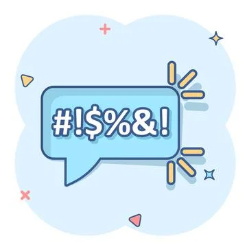 Shout speech bubble icon in comic style. Complain vector cartoon illustration Stock Illustration